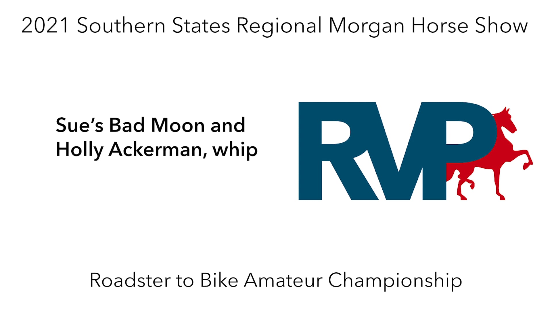 SS21 - Class 206 - Sue’s Bad Moon and Holly Ackerman, whip