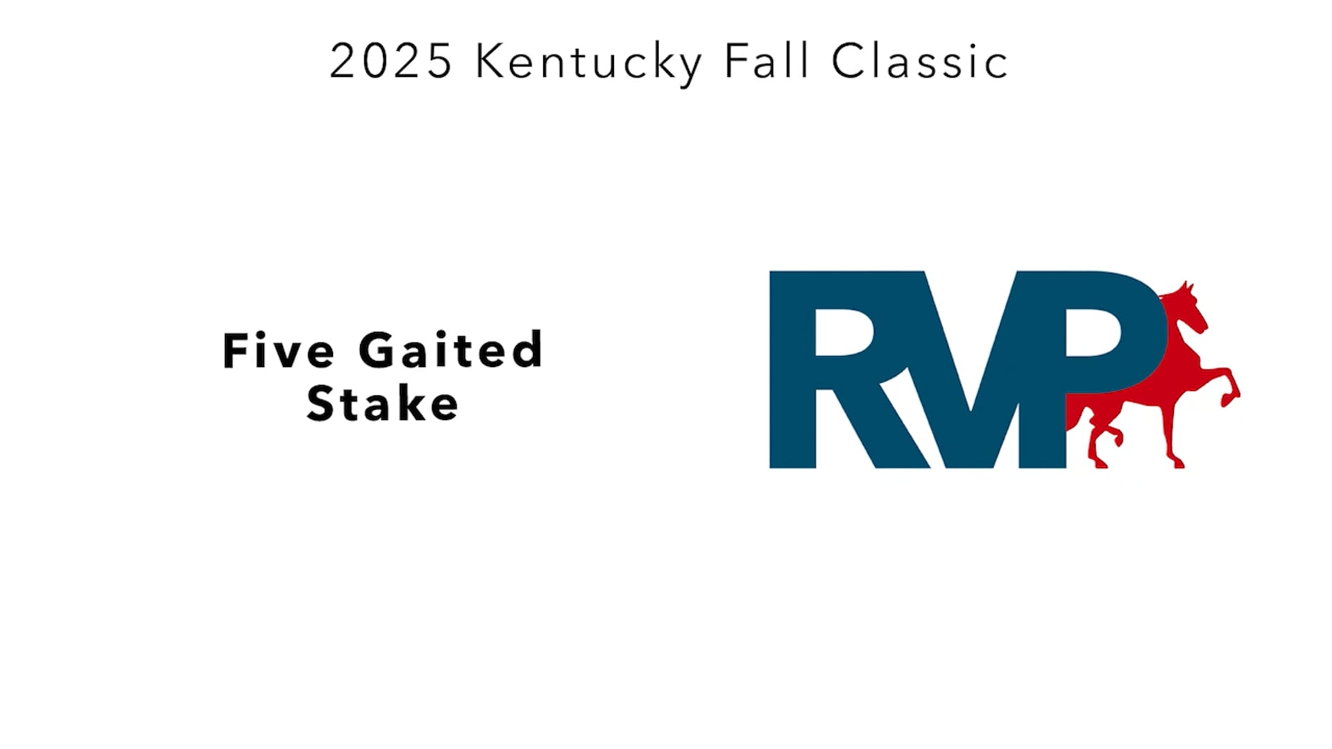 KFC25 - Class 103 - Five Gaited Stake