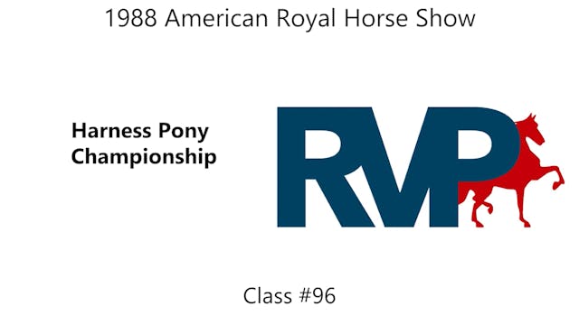 AR 1988 - Harness Pony Championship -...