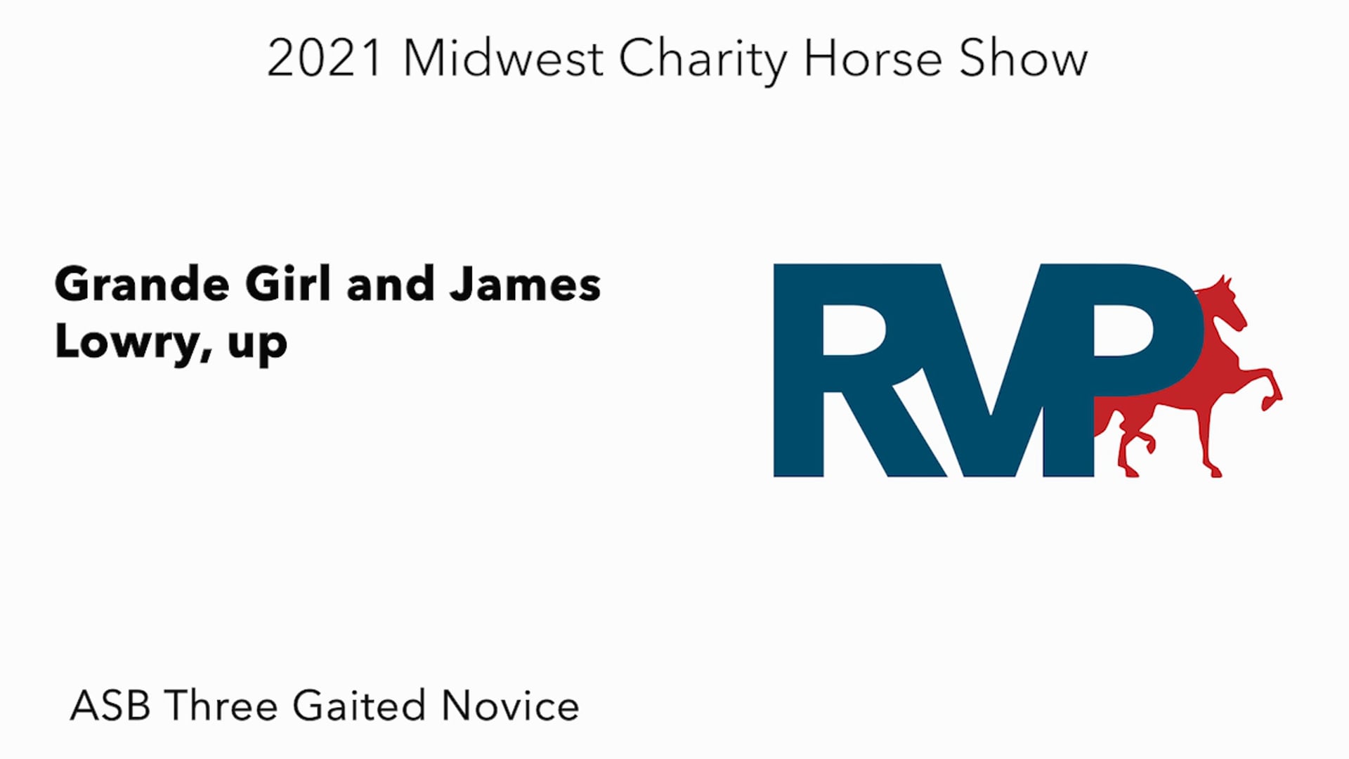 MW21 - Class 4 - Grande Girl and James Lowry, up