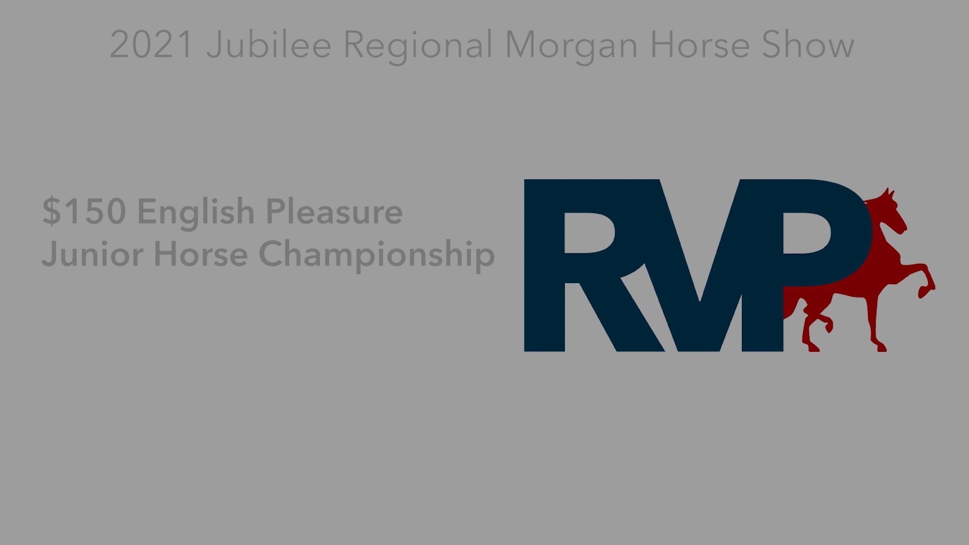 MJ21 - Class 120 - $150 English Pleasure Junior Horse Championship