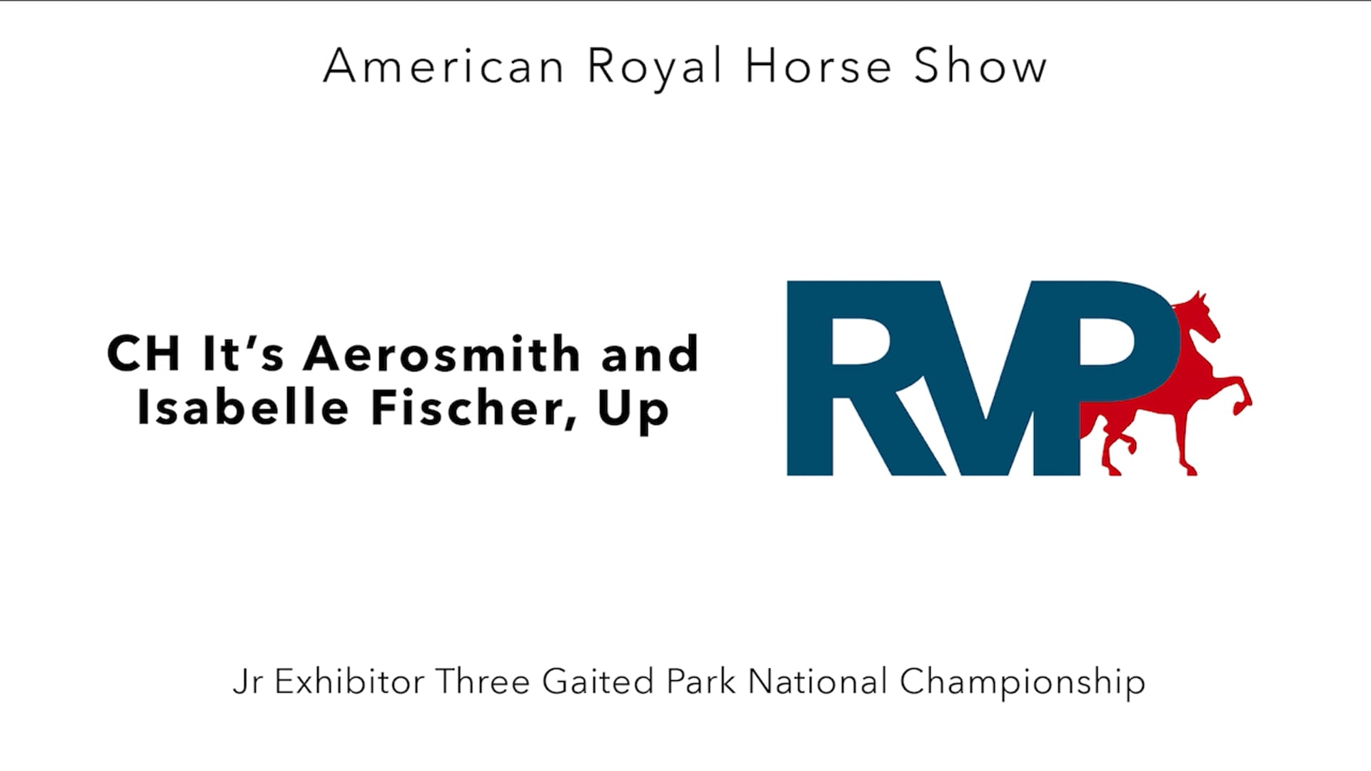 AR24 - Class 170 - CH It's Aerosmith and Isabelle Fischer, Up