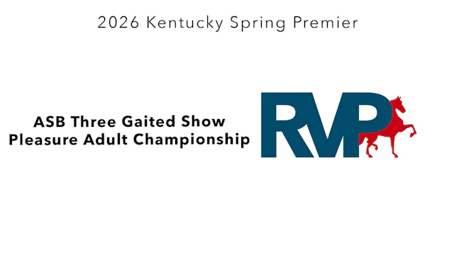 KYSP26 - Class 103 - ASB Three Gaited...