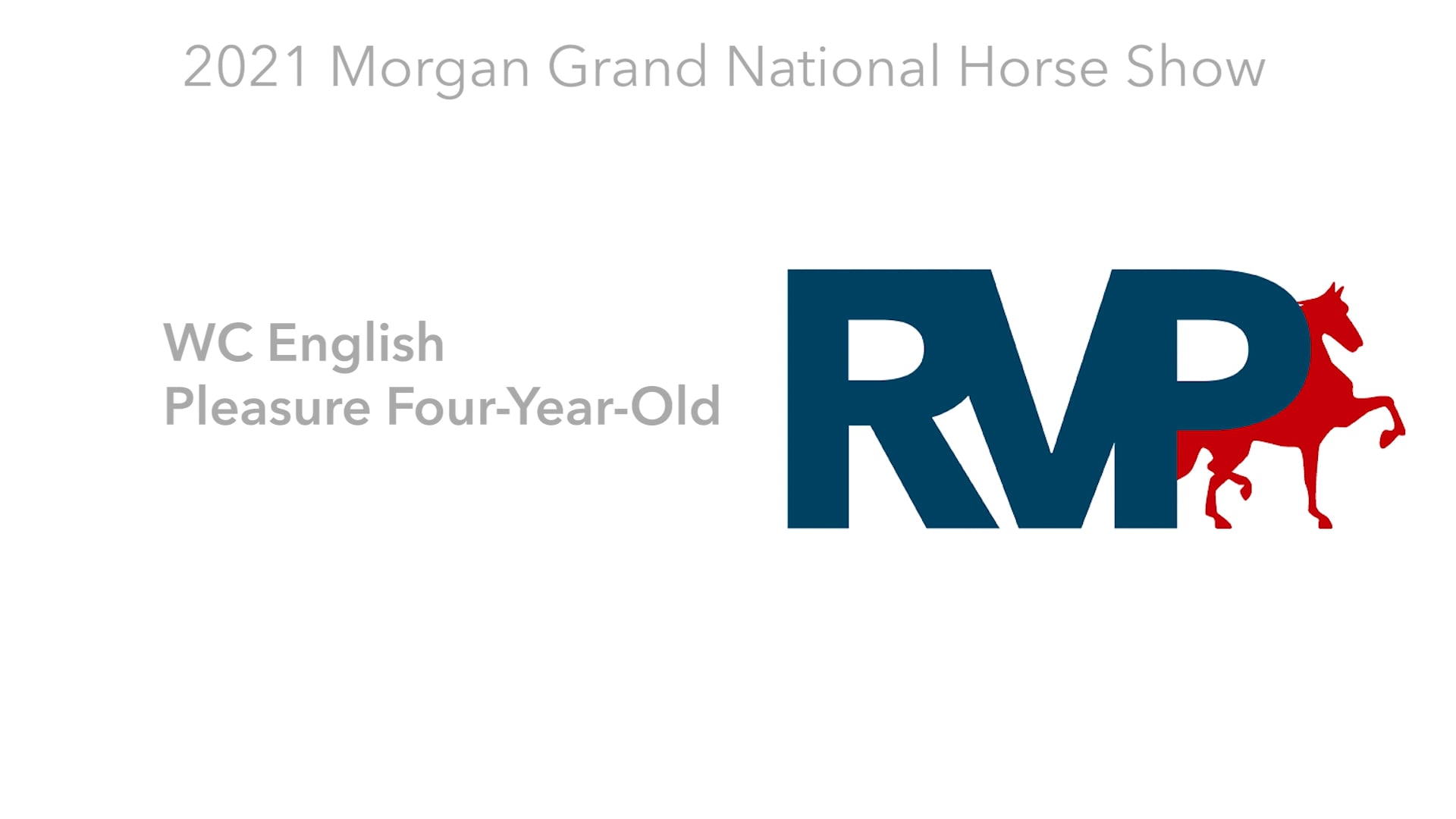 MGN21 - Class 171 - WC English Pleasure Four-Year-Old