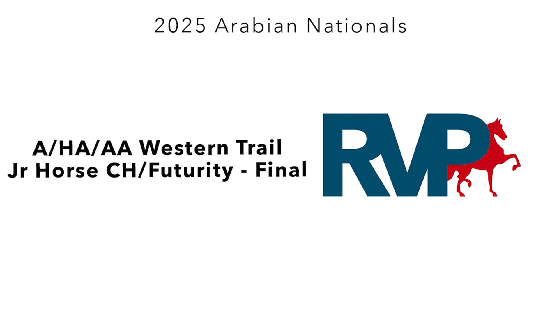 AN25 - Class 220-655-1056 - A-HA-AA Western Trail Jr Horse CH-Futurity - Final
