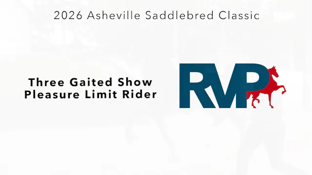 ASC26 - Class 2 - Three Gaited Showw ...