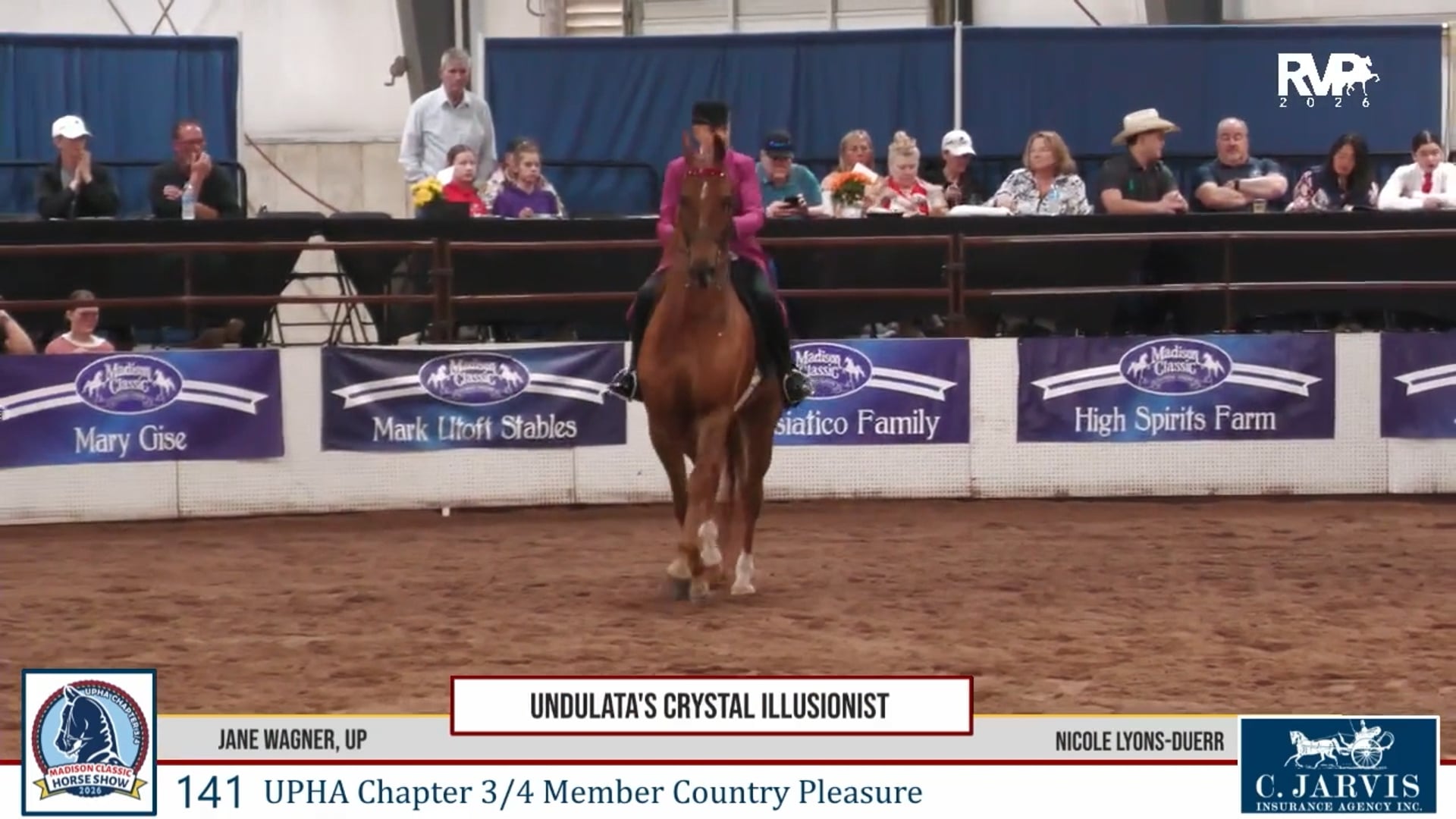 MC26 - Class 141 - Undulata's Crystal Illusionist and Jane Wagner, Up