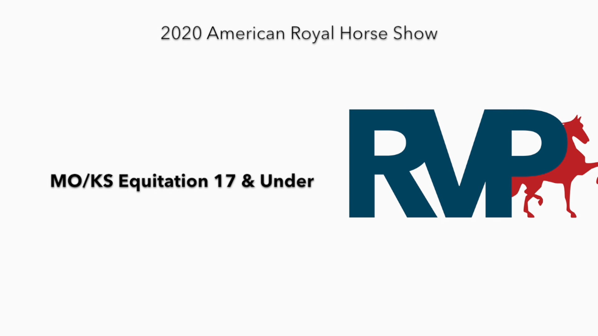 2020 AR - Class 4 MO:KS Equitation 17 & Under