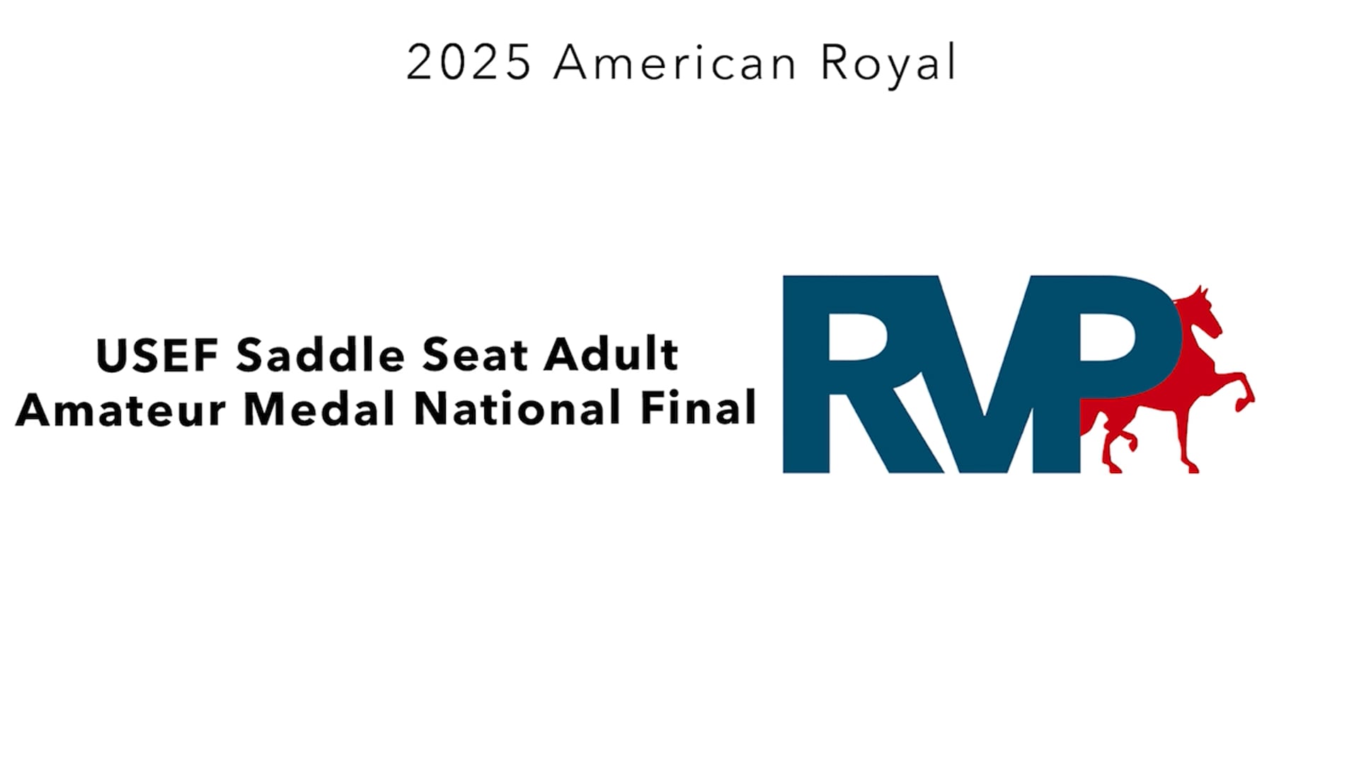 KC25 - Class 147 - USEF Saddle Seat Adult Amateur Medal National Final