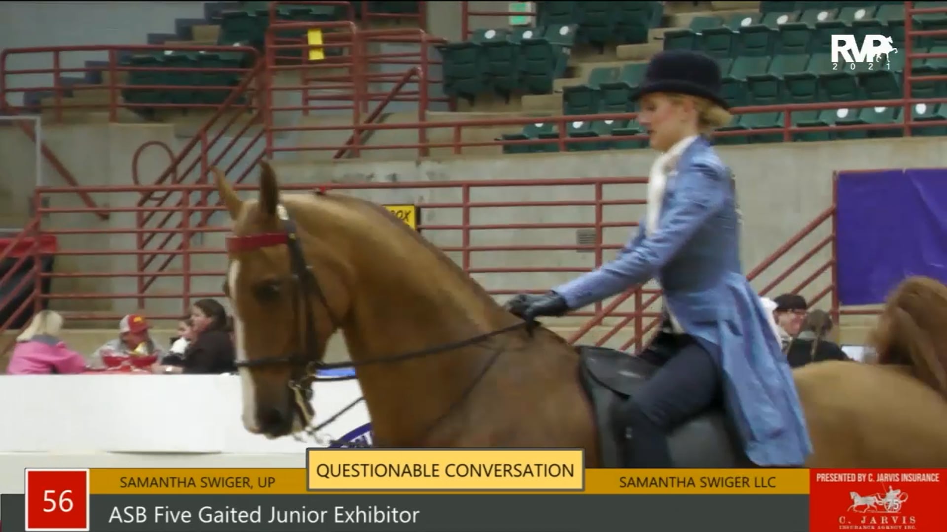 PA21 - Class 56 ASB Five Gaited Junior Exhibitor