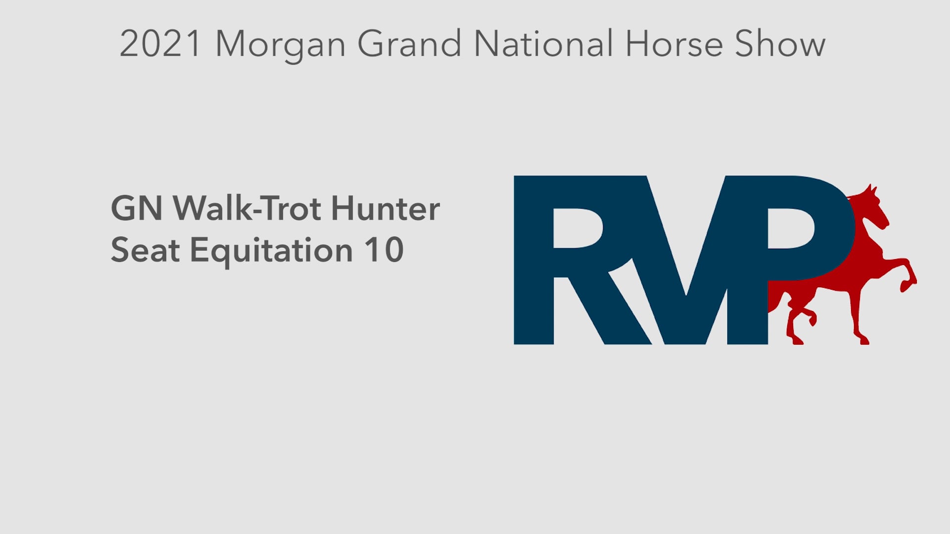 MGN21 - Class 365 - GN Walk-Trot Hunter Seat Equitation 10