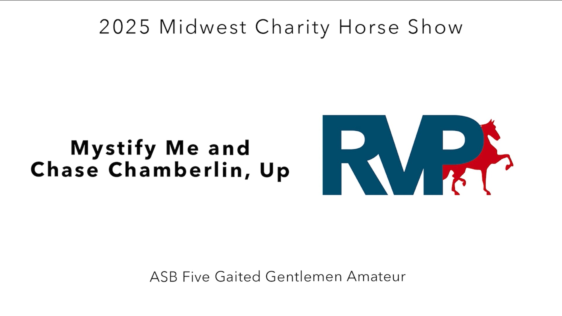 MW25 - Class 28 - Mystify Me and Chase Chamberlin, Up