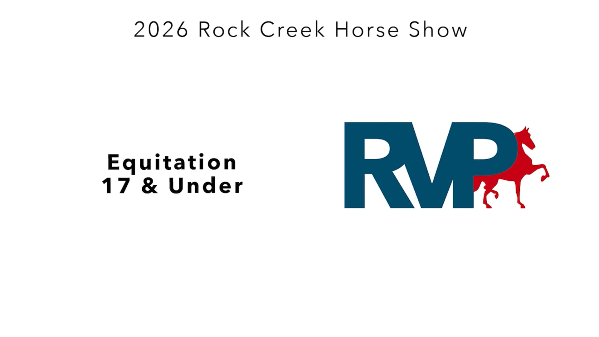 RC26 - Class 4 - Equitation 17 & Under