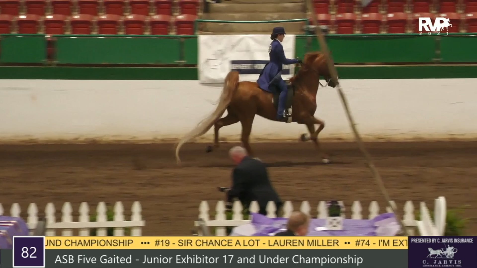 RSP21 - Class 82 - ASB Five Gaited Junior Exhibitor 
17 & Under Championship