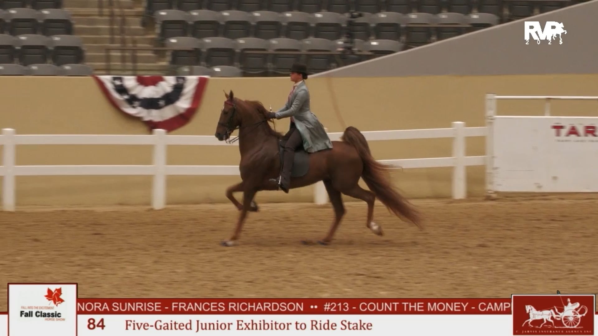 KFC25 - Class 84 - Five Gaited Jr Exhibitor to Ride Stake