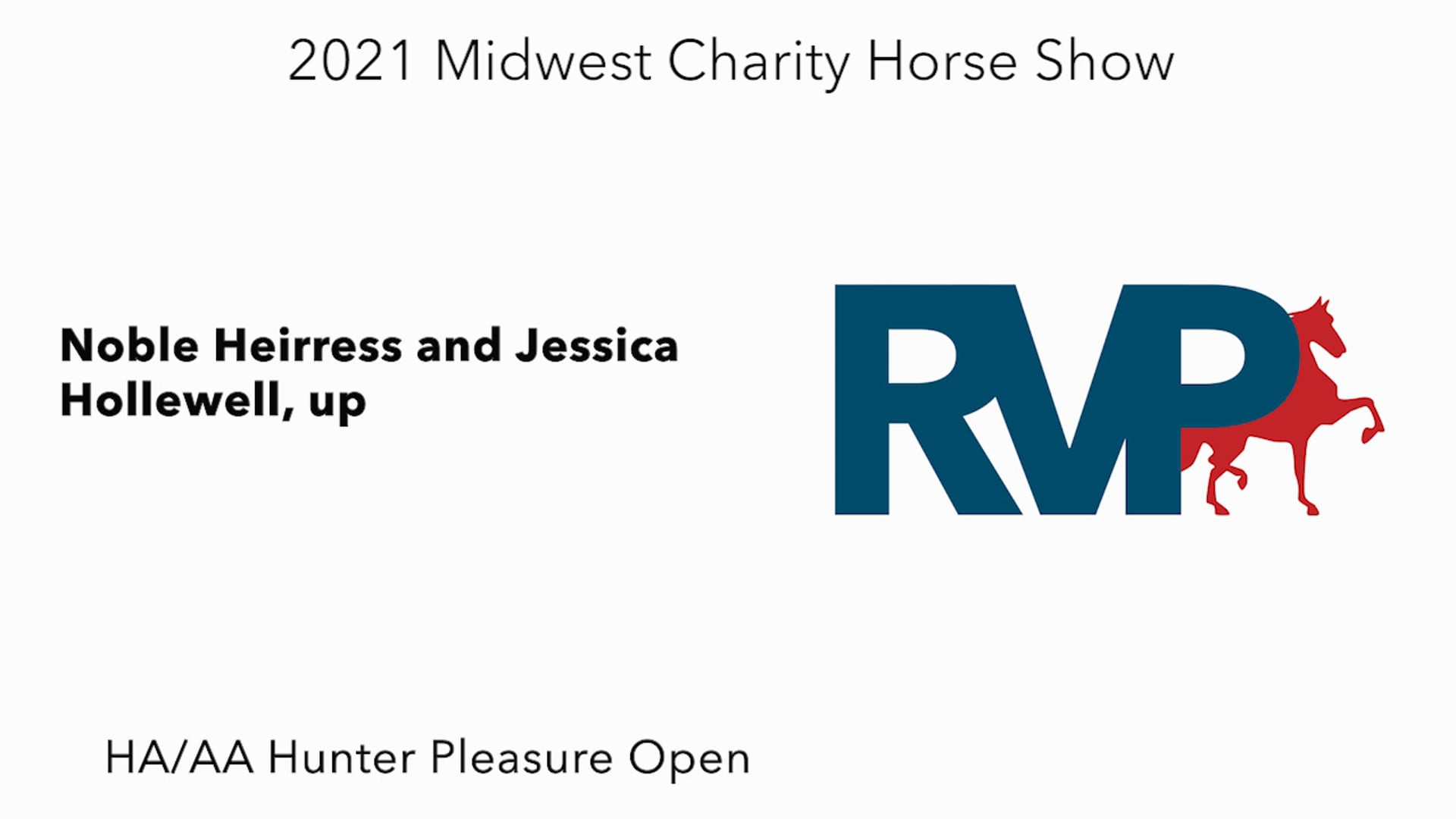 MW21 - Class 74 -  Noble Heirress and Jessica Hollewell, up
