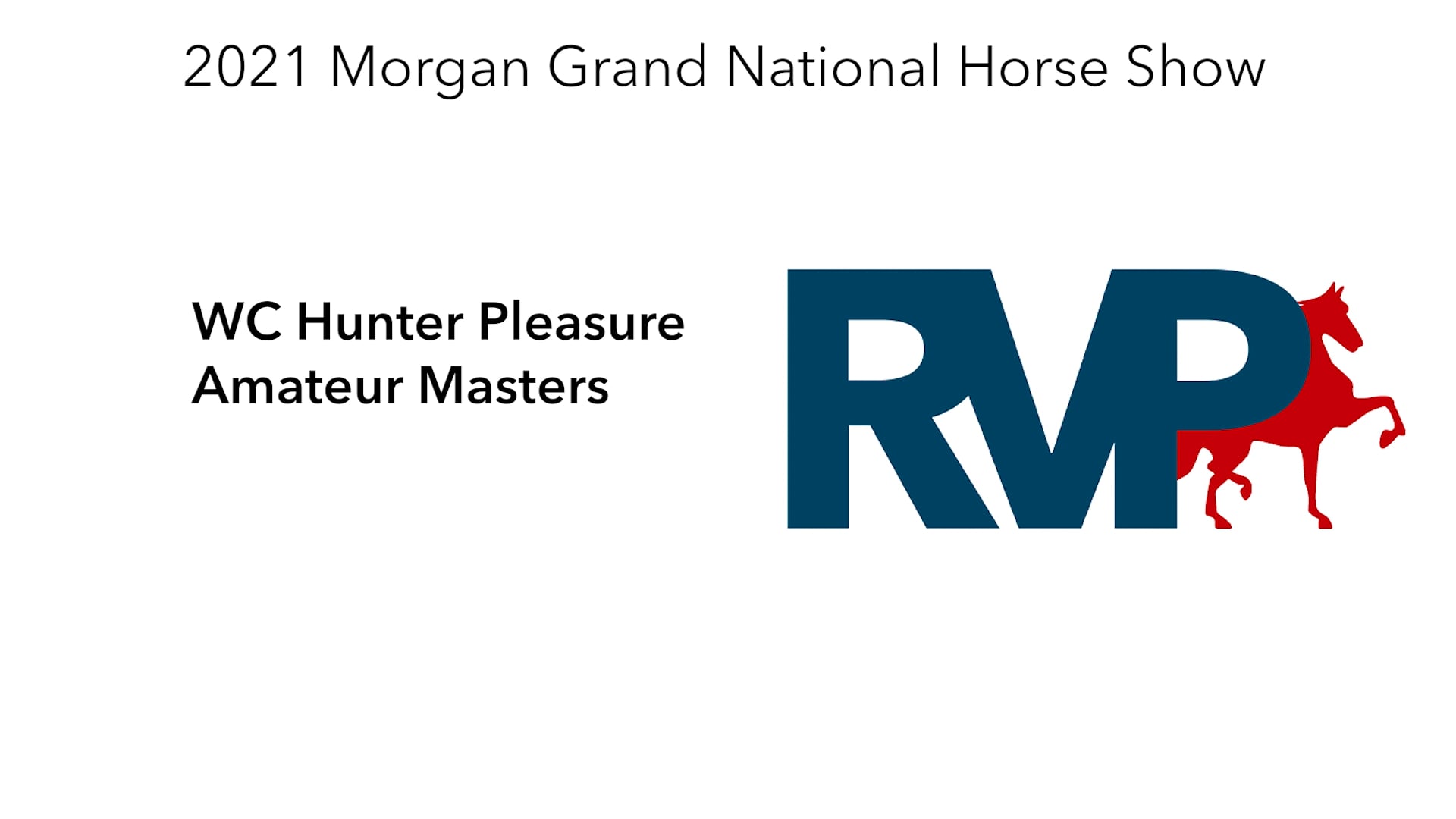 MGN21 - Class 180 - WC Hunter Pleasure Amateur Masters