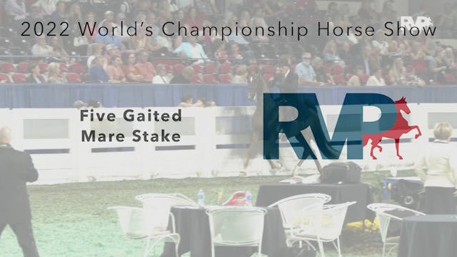 WCHS22 - Class 125 - Five Gaited Mare...
