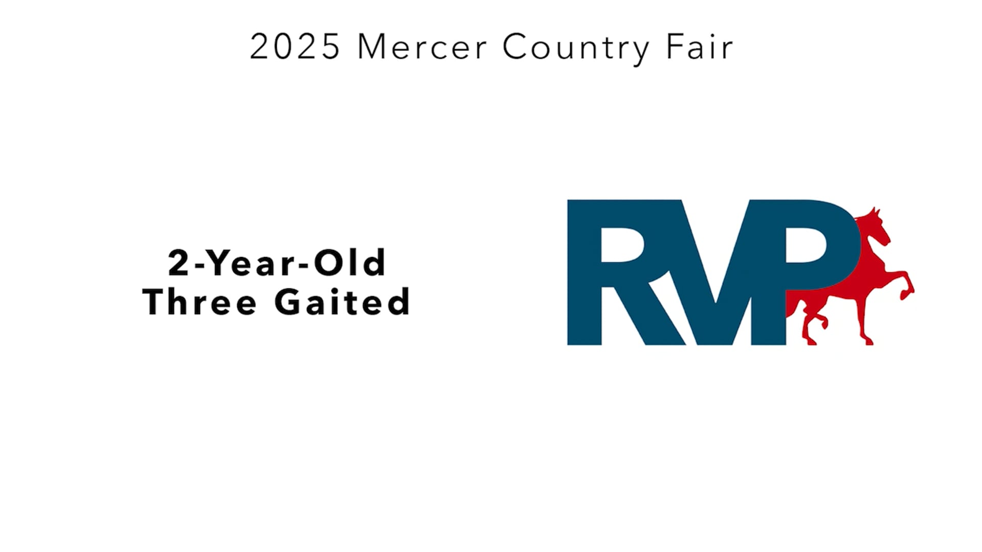 MCF25 - Class 50 - 2-Year-Old Three Gaited