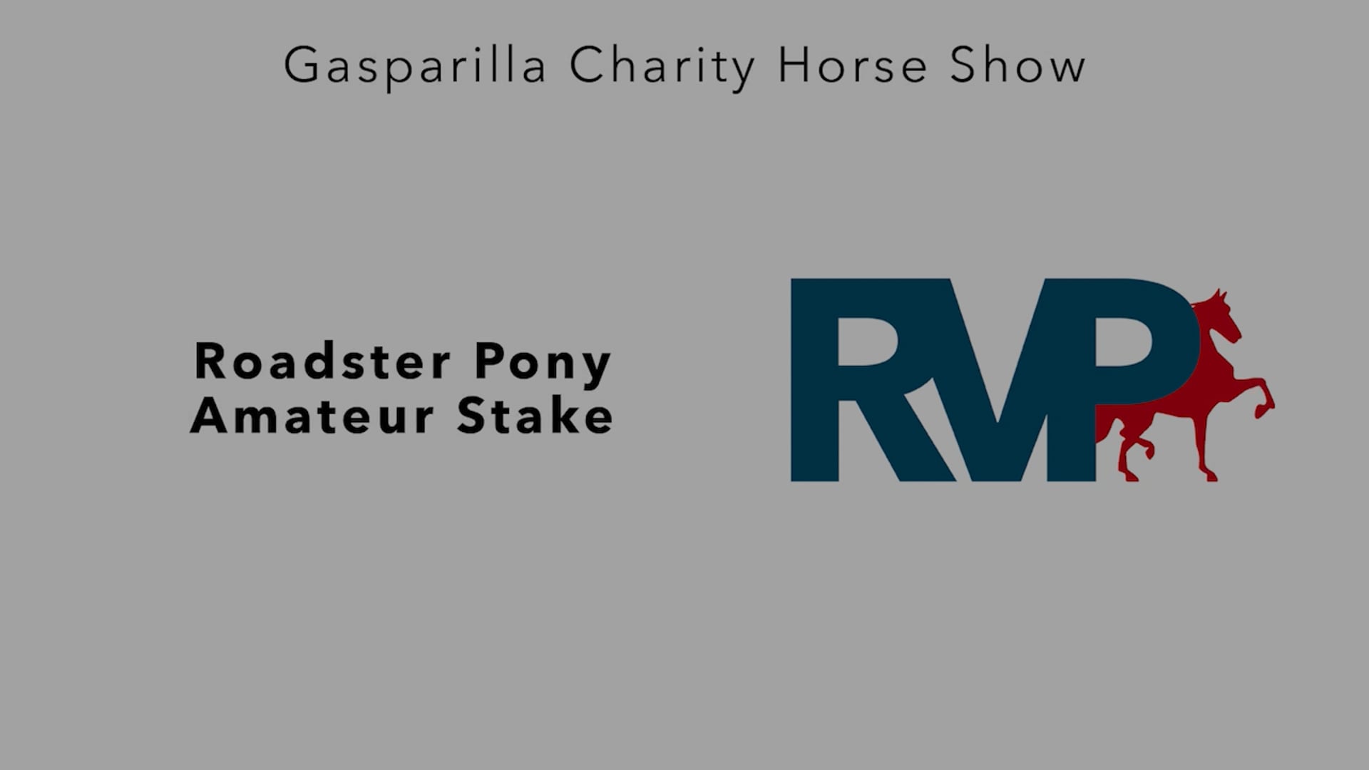 GC25 - Class 122 - Roadster Pony Amateur Stake