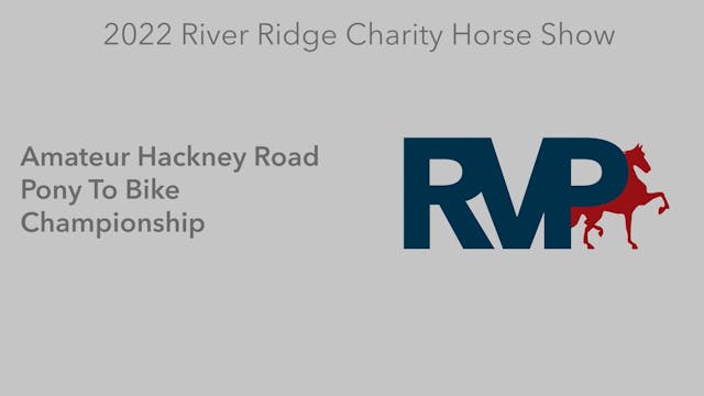 RR22 - Class 107 -  Amateur Hackney R...