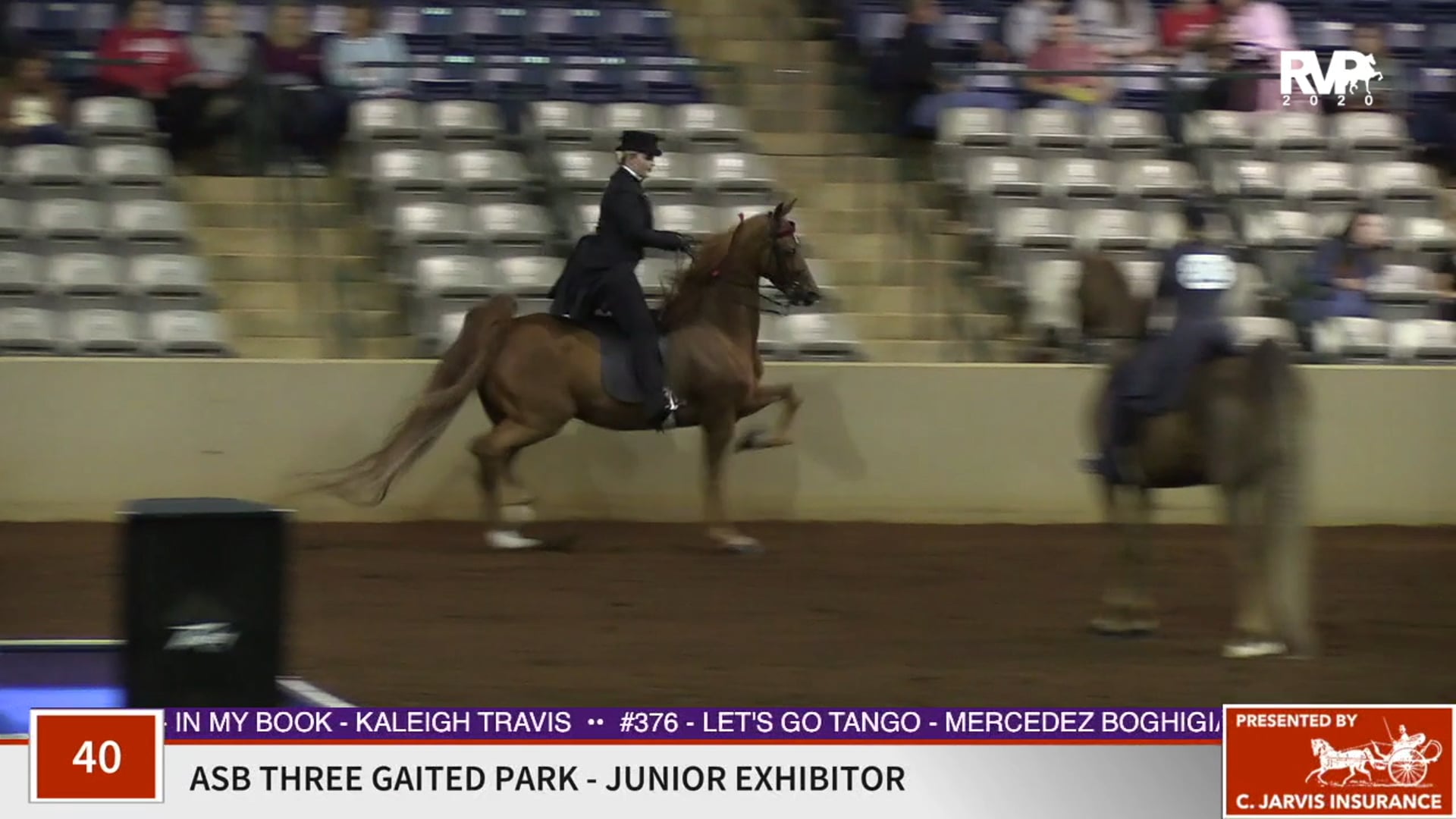 2020 SSFF - Class 40 ASB Junior Exhibitor Three 
Gaited Park