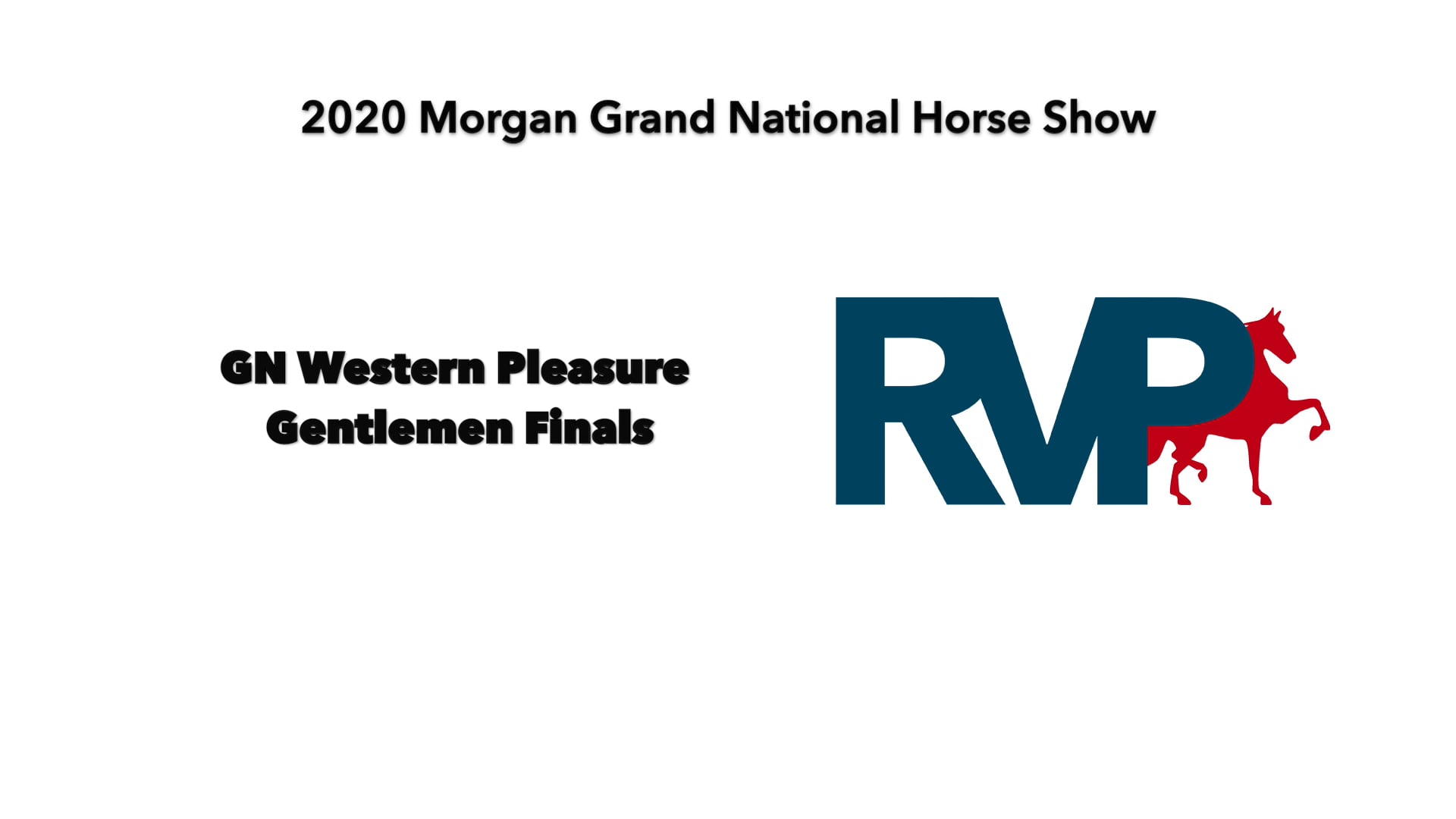 2020 MGN - Class 10 GN Western Pleasure Gentlemen Finals