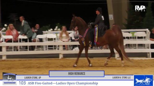 CTS25 - Class 103 - ASB Five Gaited L...