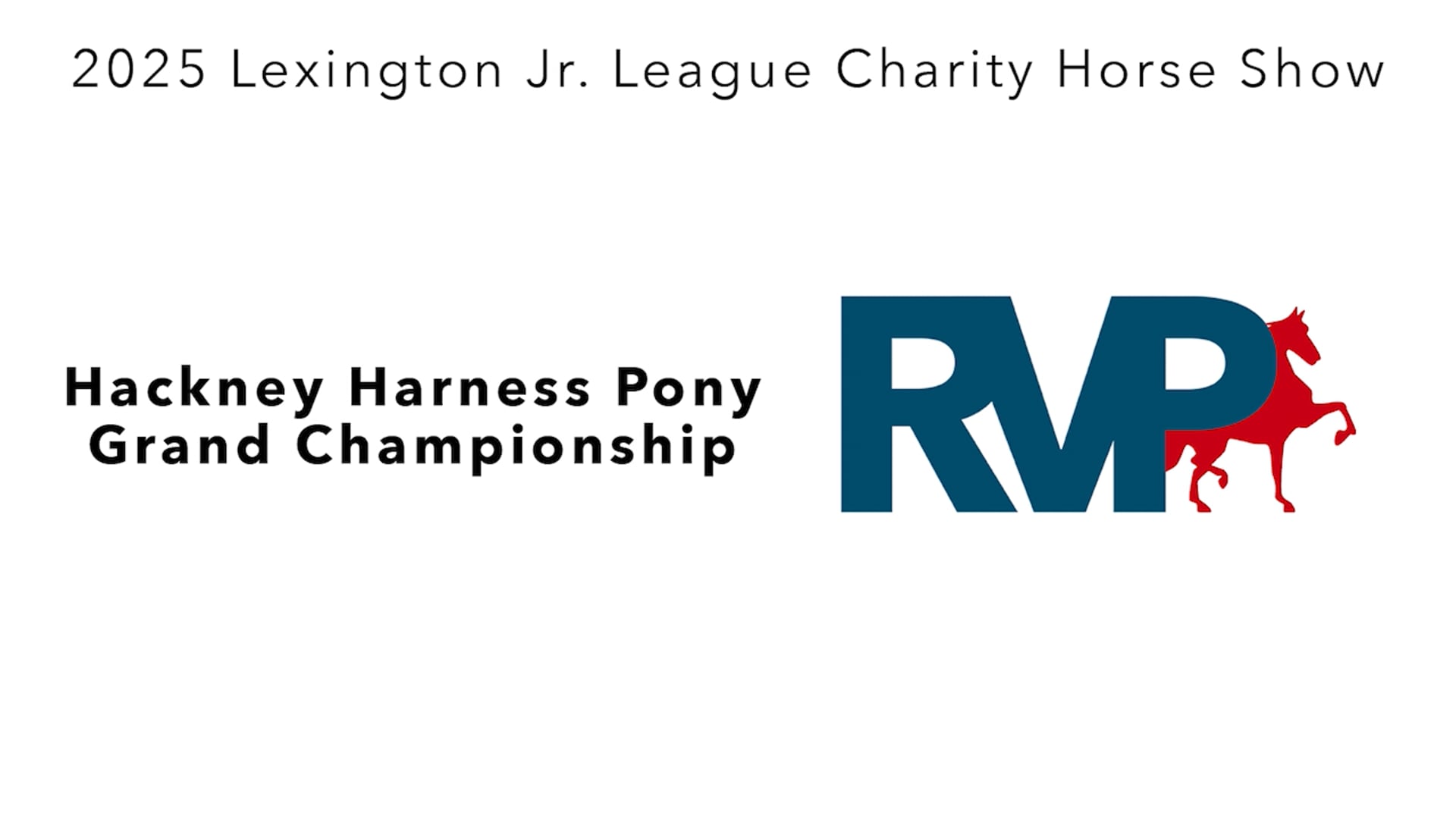 LJL25 - Class 165 - Hackney Harness Pony Grand Championship