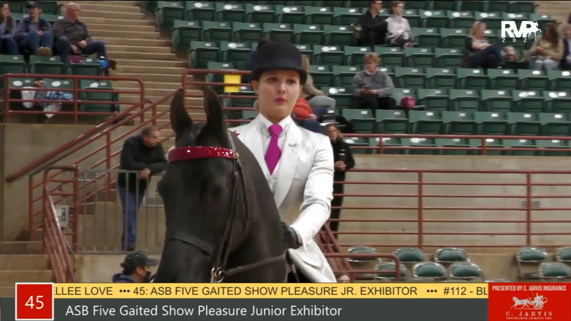 PA21 - Class 45 ASB Five Gaited Show Pleasure Junior Exhibitor
