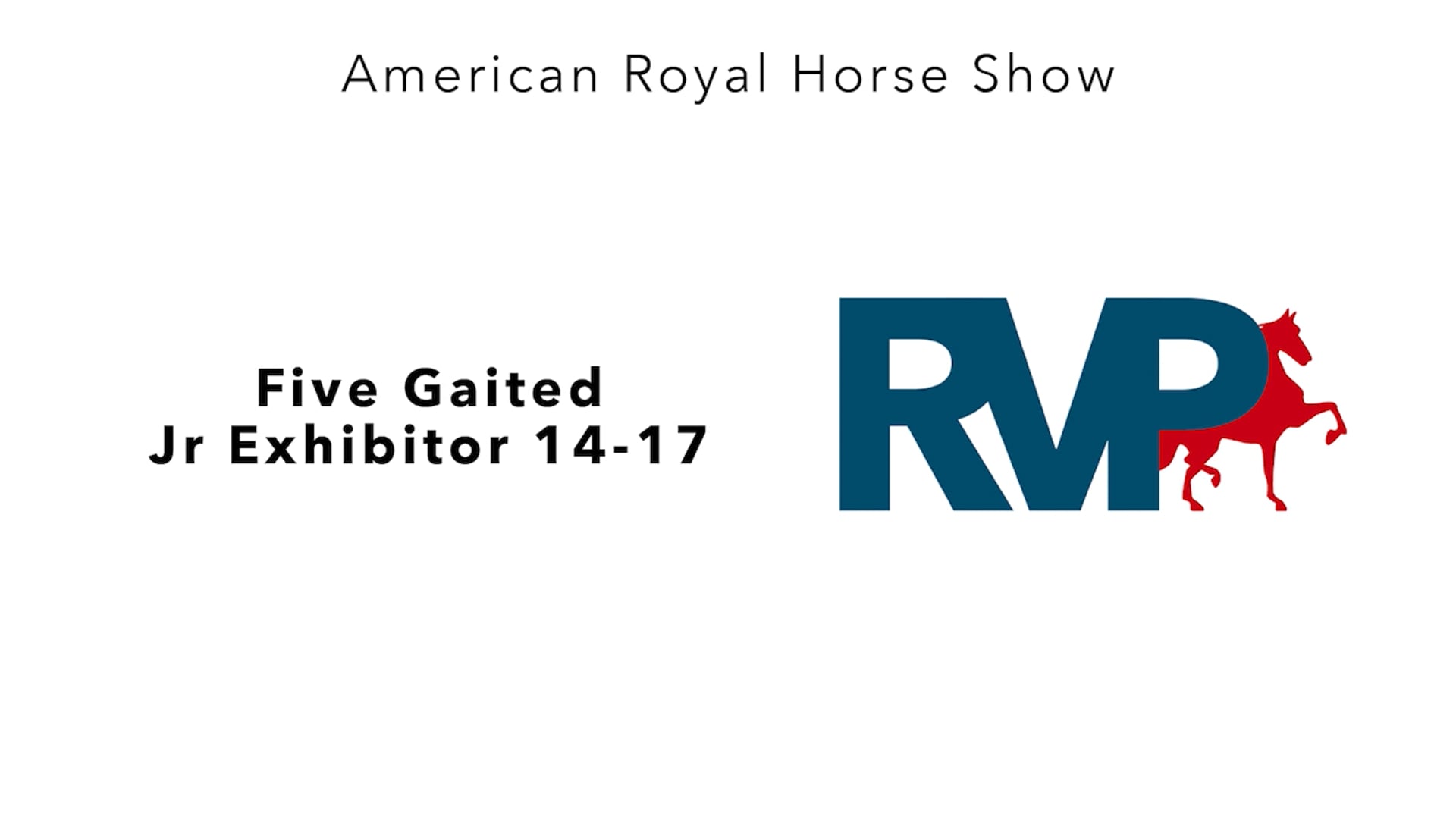 AR24 - Class 94 - Five Gaited Jr Exhibitor 14-17