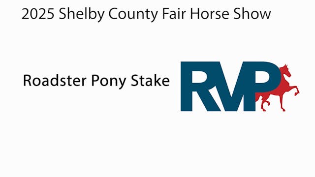 SCF25 - Class 106 - Roadster Pony Stake
