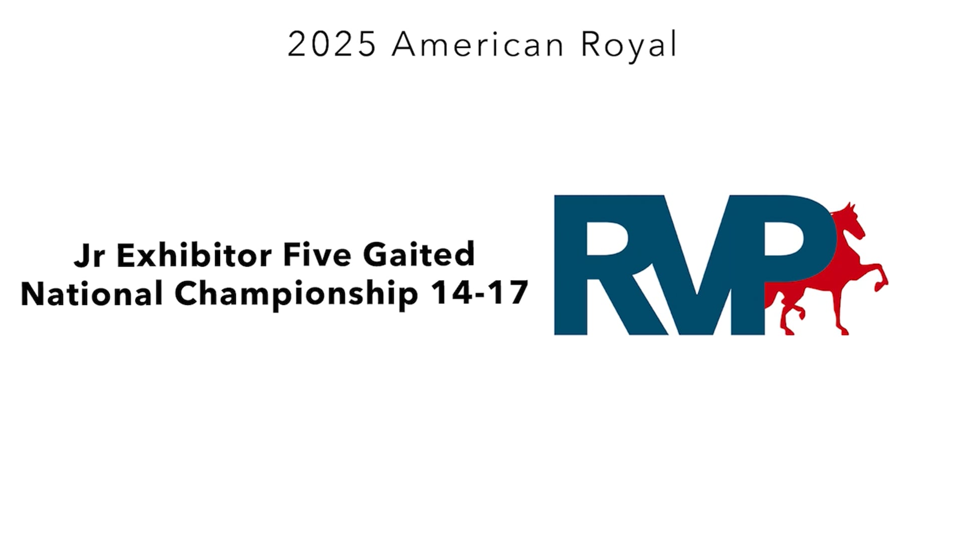 KC25 - Class 184 - Jr Exhibitor Five Gaited National Championship 14-17