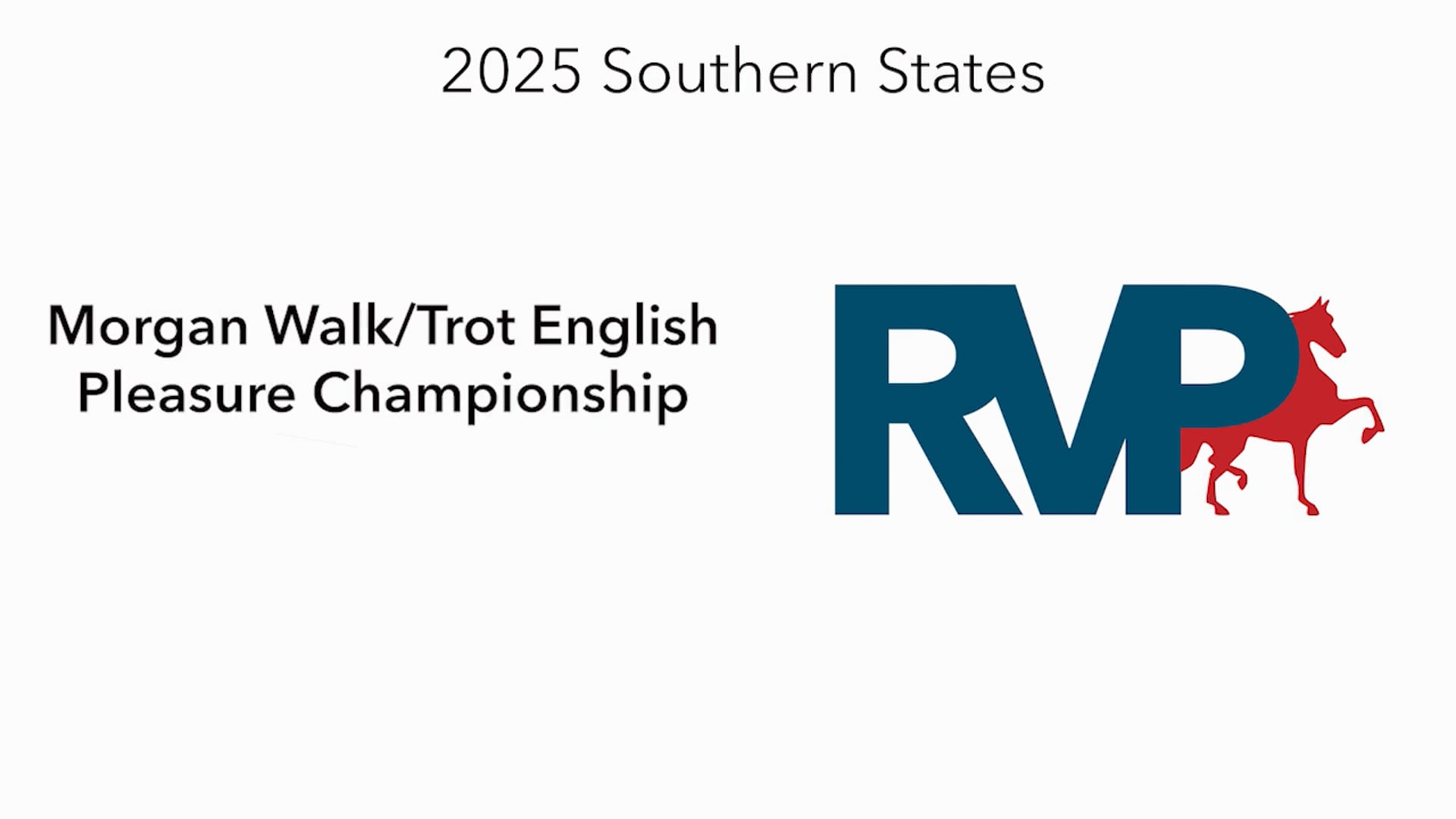 SS25 - Class 164 -  Morgan Walk:Trot English Pleasure Championship