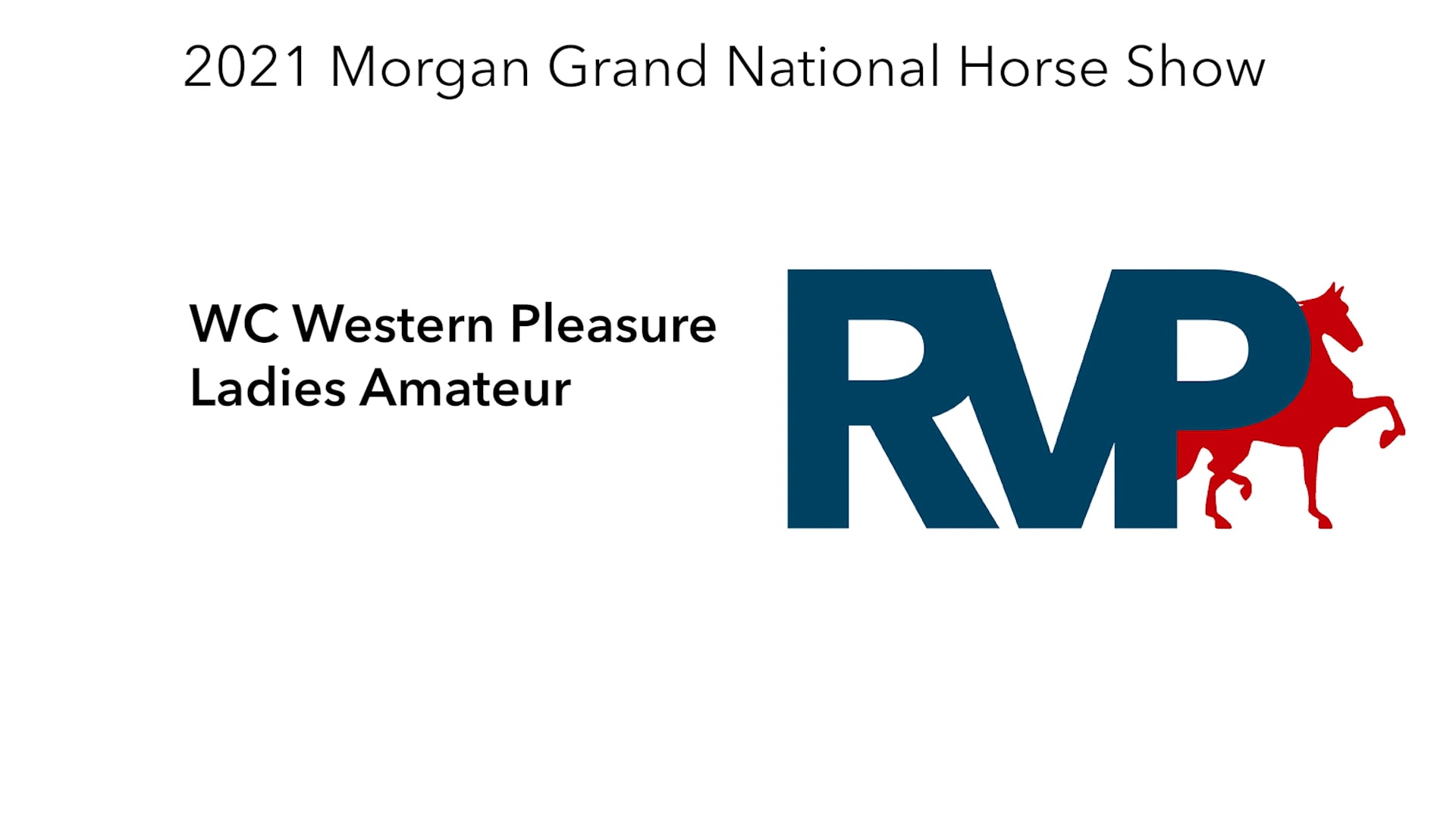 MGN21 - Class 170.1 - WC Western Pleasure Ladies Amateur - Section I