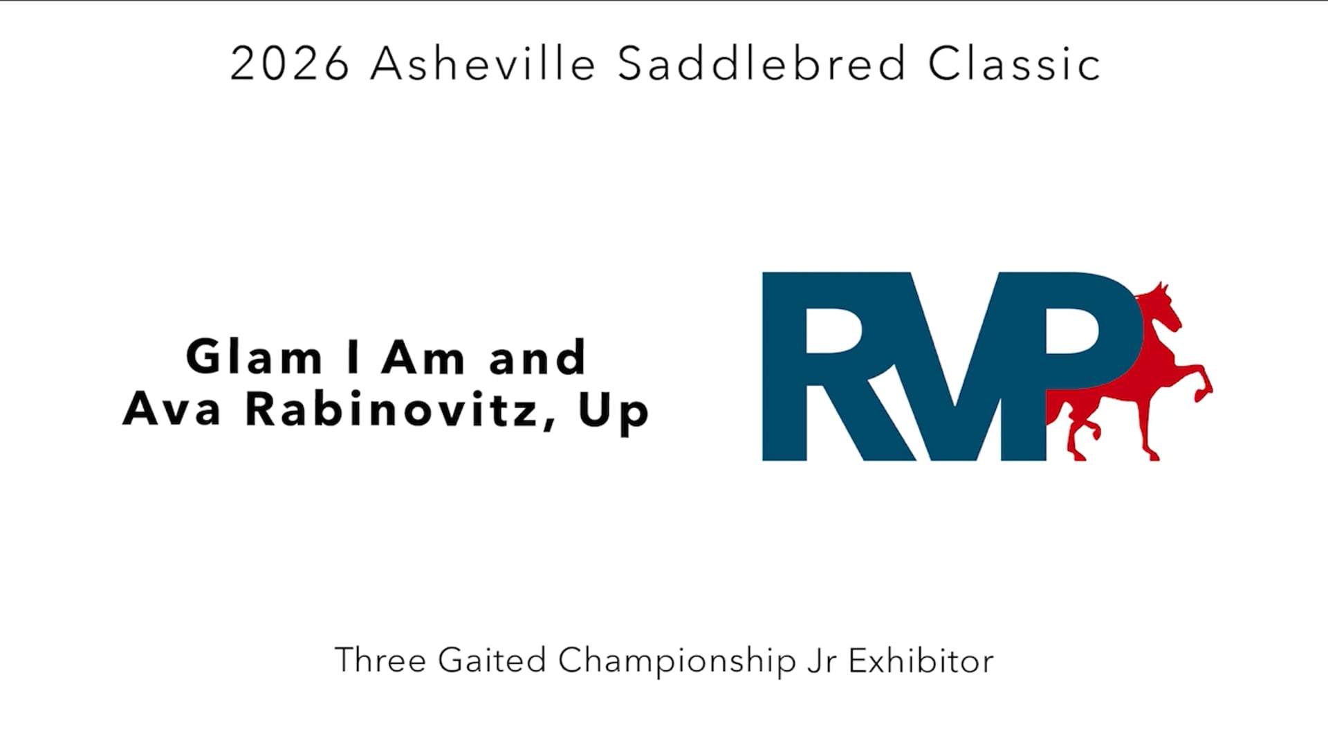 ASC26 - Class 140 - Glam I Am and Ava Rabinovitz, Up