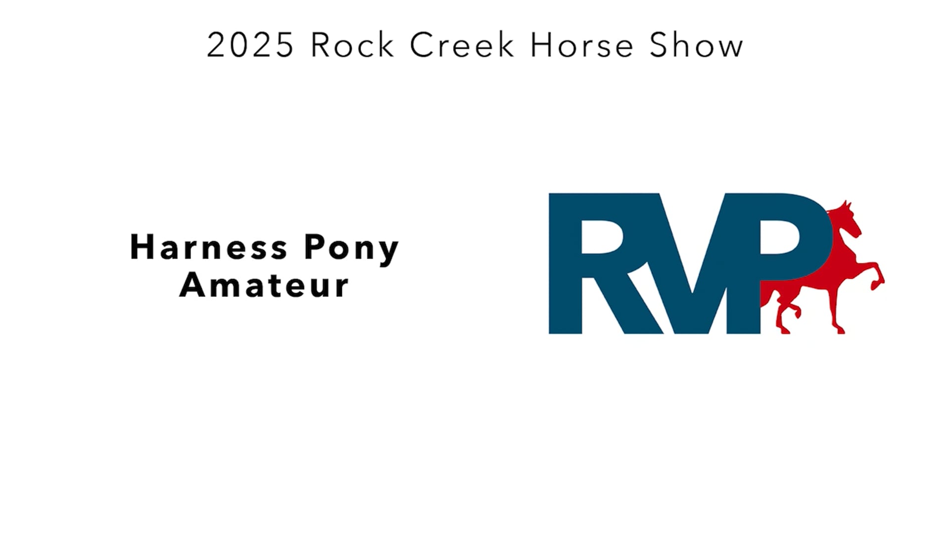 RC25 - Class 73 - Harness Pony Amateur