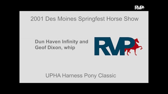2001 Des Moines Springfest - Dun Haven Infinity and Geof Dixon, whip