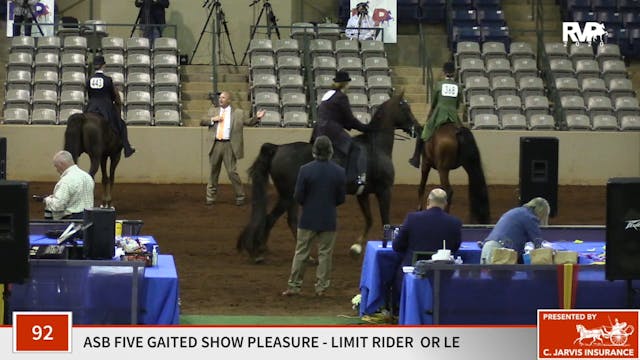 2020 SSFF - Class 92 ASB Five Gaited ...