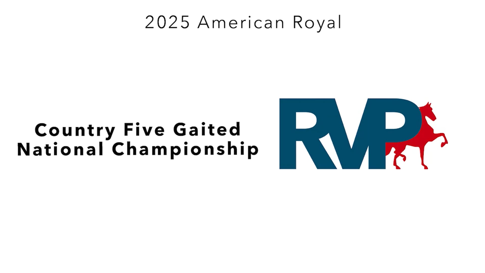 KC25 - Class 105 - Country Five Gaited National Championship