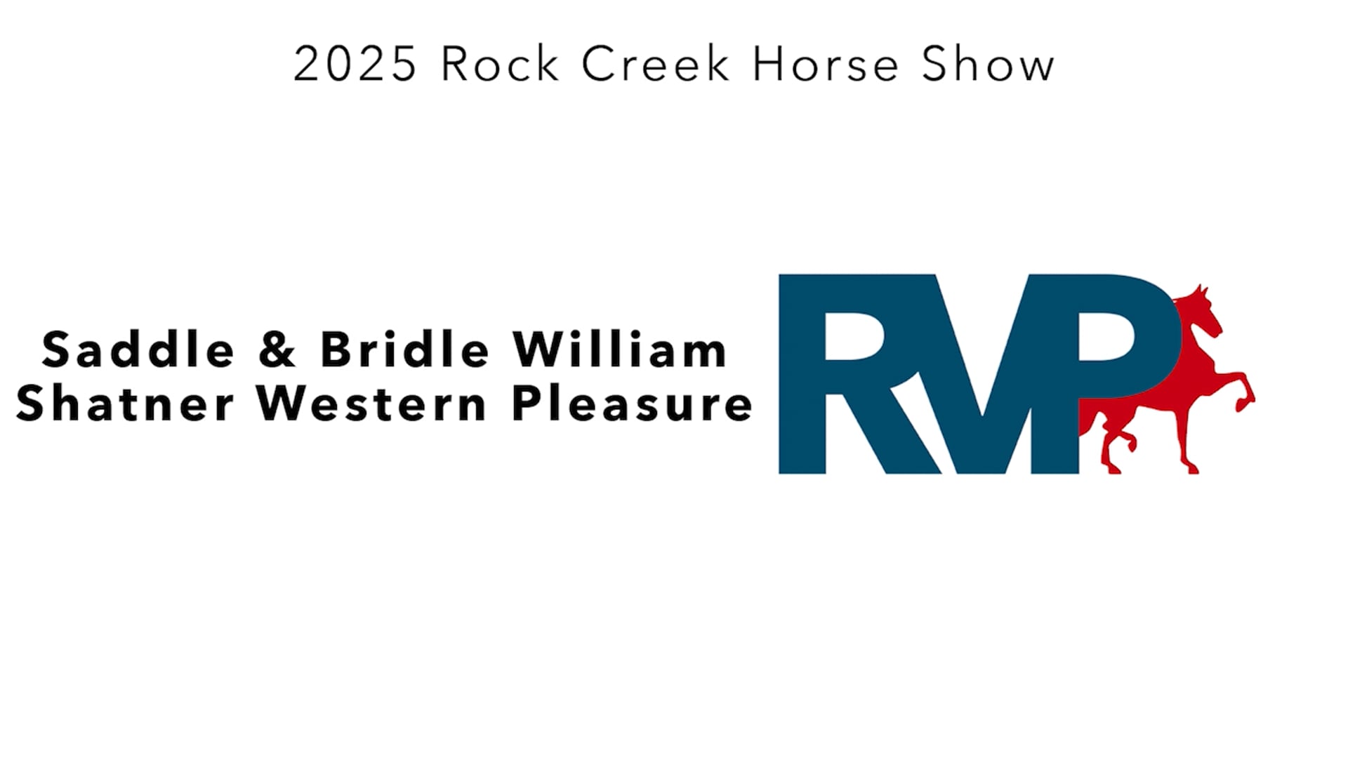 RC25 - Class 58 - Saddle & Bridle William Shatner Western Pleasure