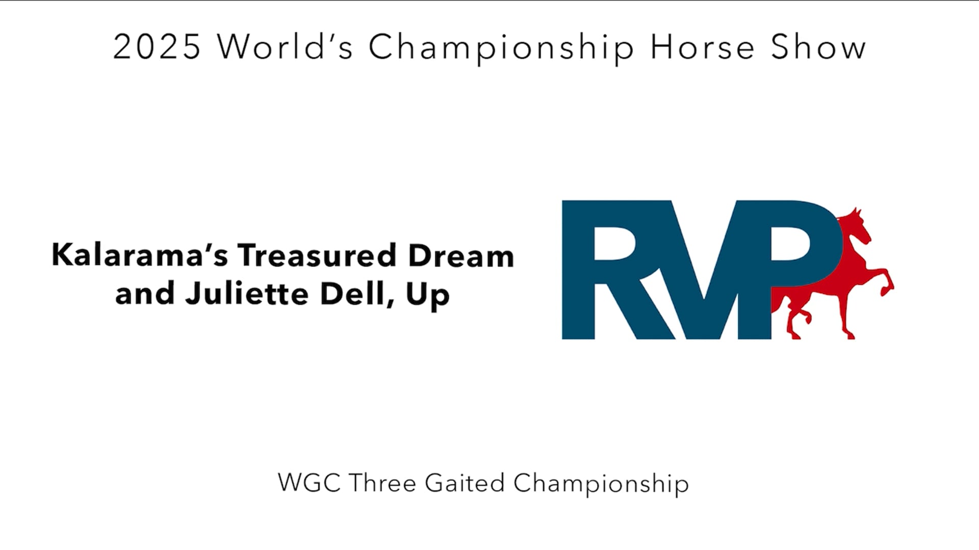 WCHS25 - Class 232 - Kalarama's Treasured Dream and Juliette Dell, Up
