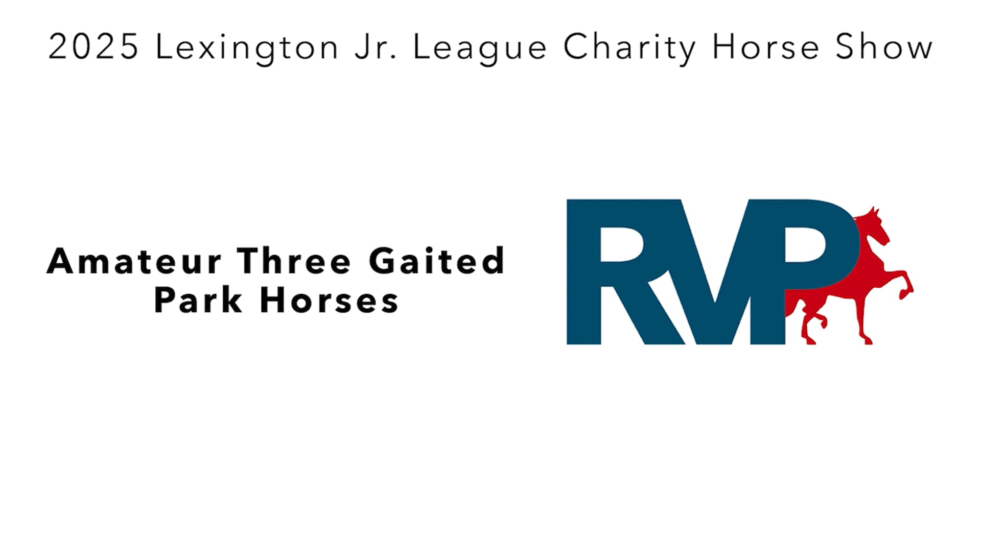 LJL25 - Class 57 - Amateur Three Gaited Park Horses