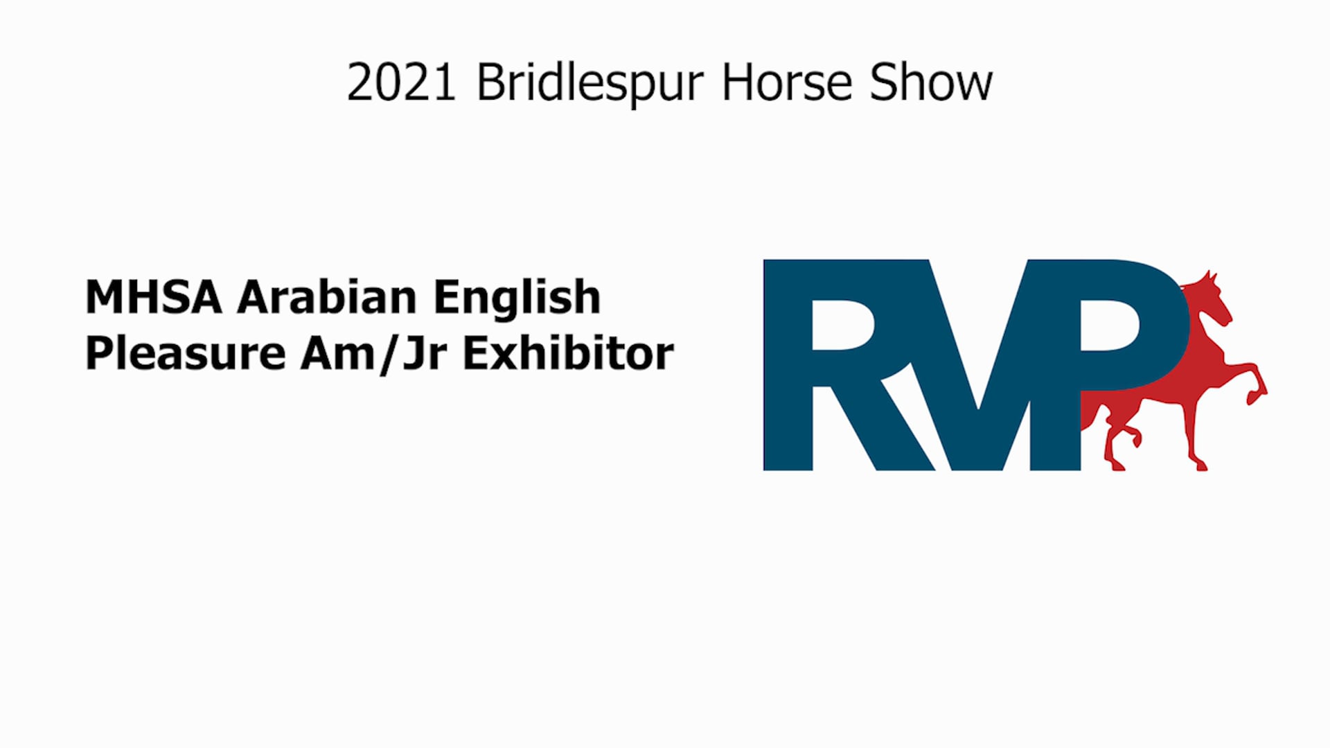 BS21 - Class 54.1 - MHSA Arabian English Pleasure Am-Jr Exhibitor