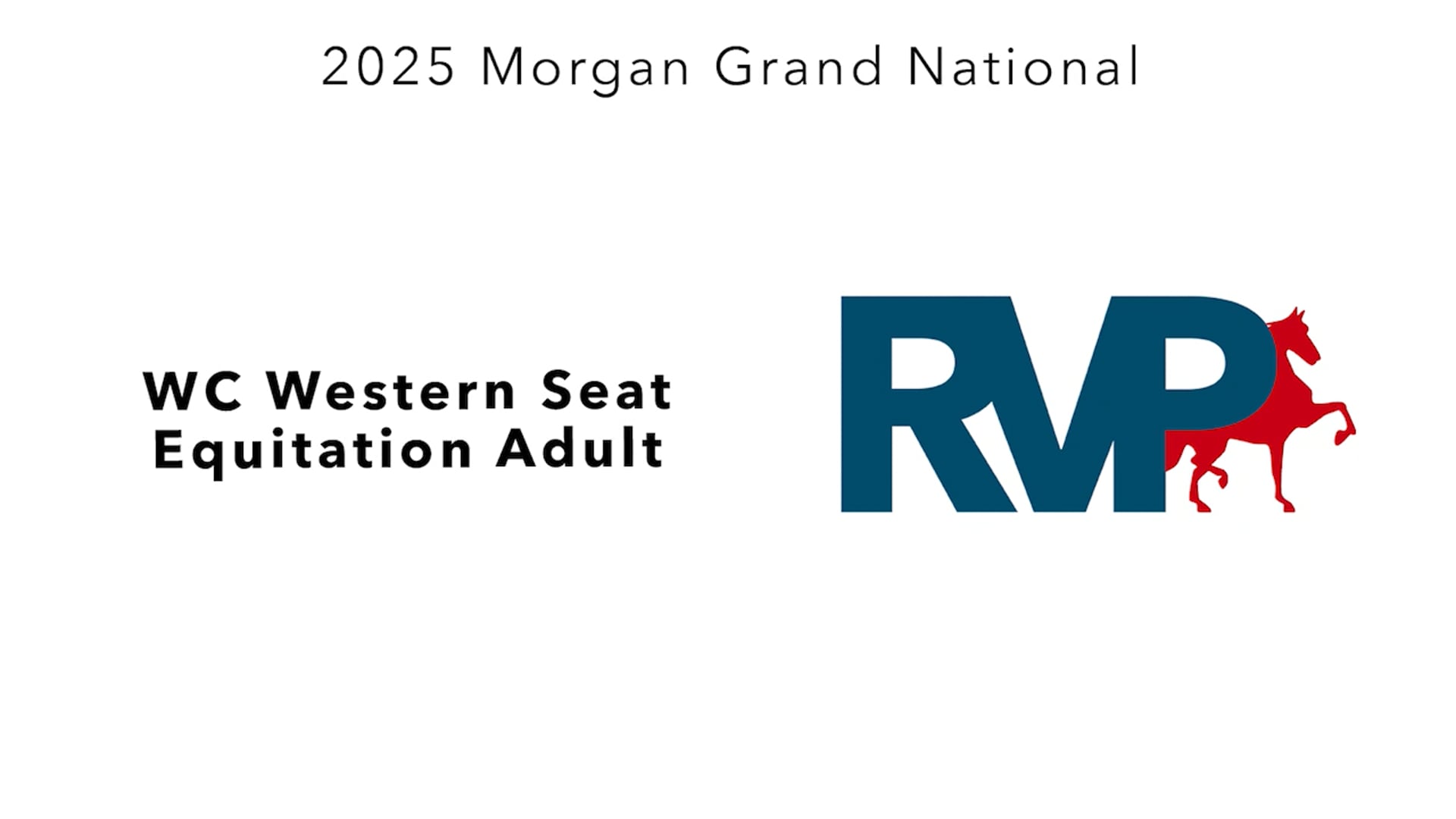 MGN25 - Class 144 - WC Western Seat Equitation Adult