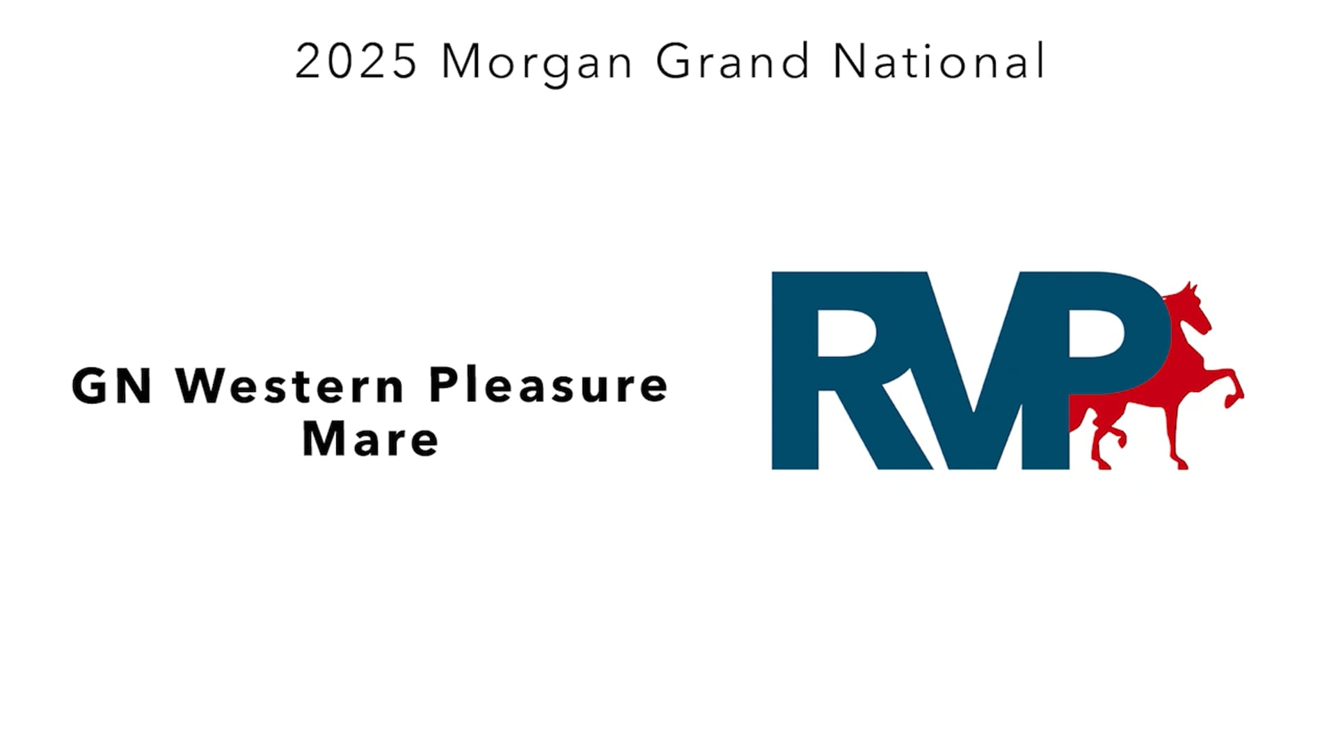 MGN25 - Class 27 - GN Western Pleasure Mare