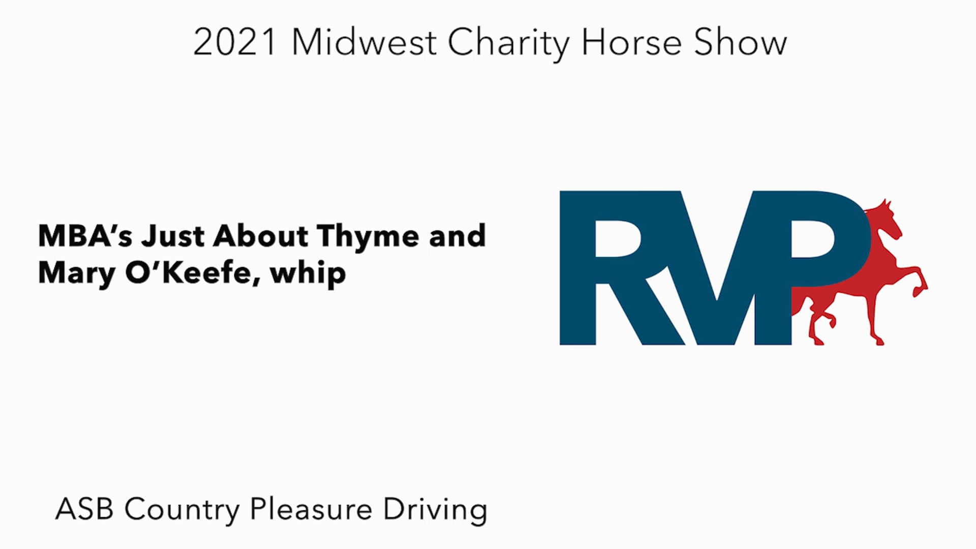 MW21 - Class 54 -  MBA’s Just About Thyme and Mary O’Keefe, whip