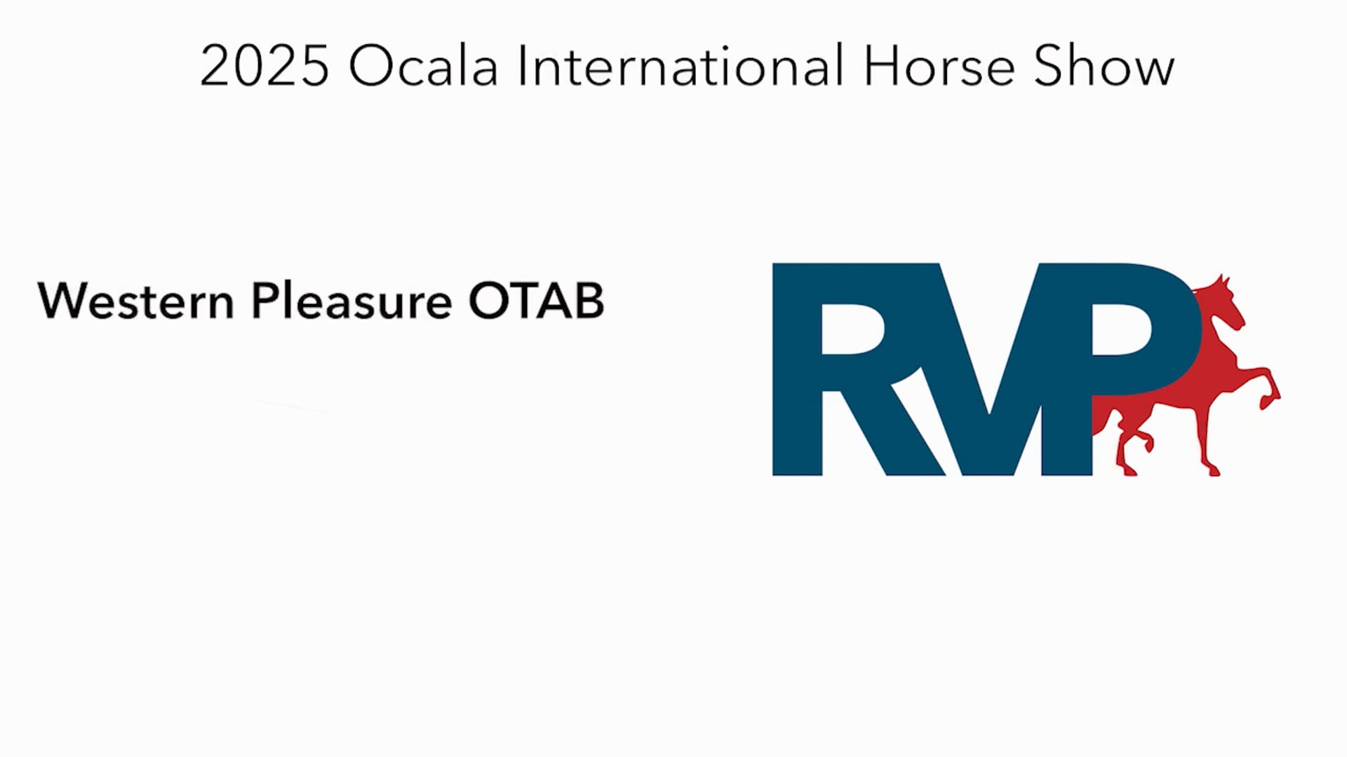 OI25 - Class 38 - Western Pleasure OTAB