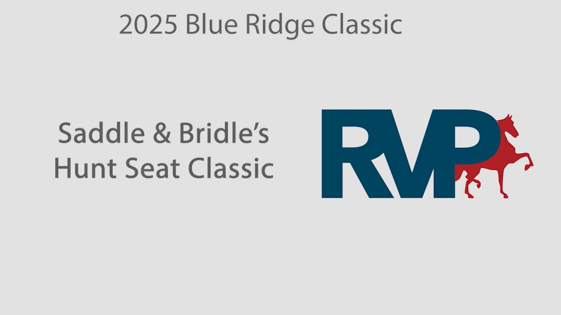 BRC25 - Class 20 - Saddle & Bridle’s Hunt Seat Classic