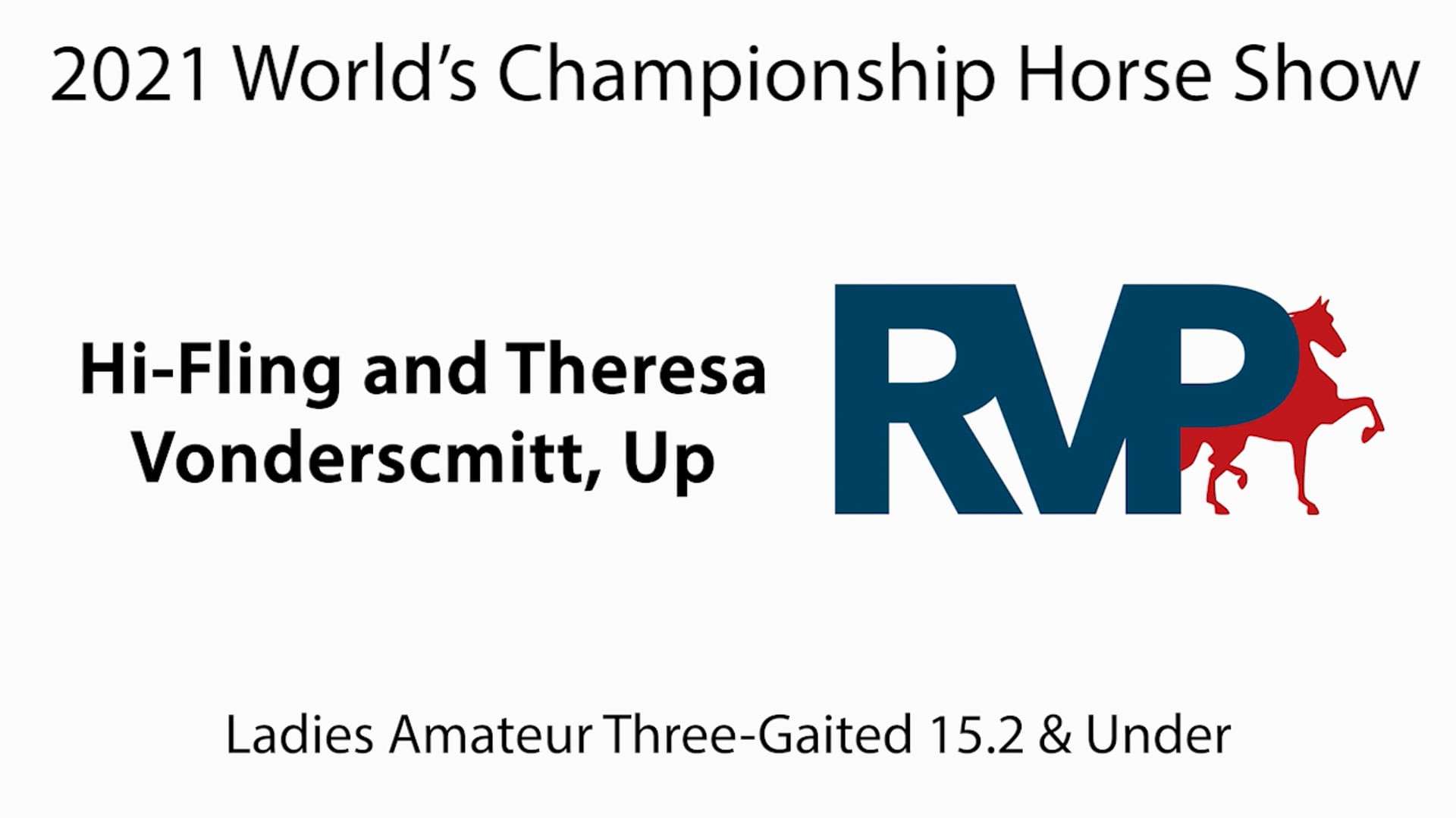 WCHS21 - Class 114 - Hi-Fling and Theresa Vonderscmitt, Up